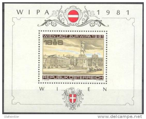 1981 WIPA-Block ANK Block 7 / Mi Block 5 / Sc B345 / YT BF 10 Postfrisch/neuf/MNH - Blocks & Kleinbögen