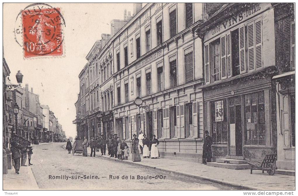 ¤¤  -   ROMILLY-sur-SEINE   -  Rue De La Boule-d´Or  -  Hôtel Du Chemin De Fer   -  ¤¤ - Romilly-sur-Seine