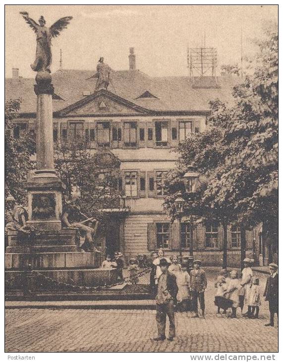 ALTE POSTKARTE FRANKENTHAL PFALZ RATHAUS MIT KRIEGER-DENKMAL Monument Cpa Postcard AK Ansichtskarte - Frankenthal