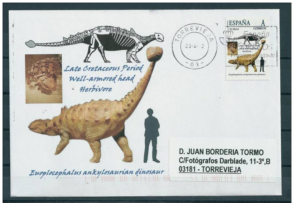 SPAIN*Euoplocephalus Ankylosaurian Dinosaur/Well-armored Head/Late Cretaceous Period/Dino/Dinosaurs/Rep Tilia/Animalia - Vor- U. Frühgeschichte