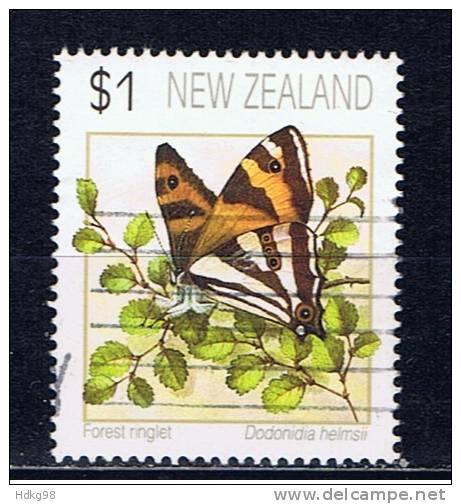 NZ+ Neuseeland 1991 Mi 1208 Schmetterling - Used Stamps