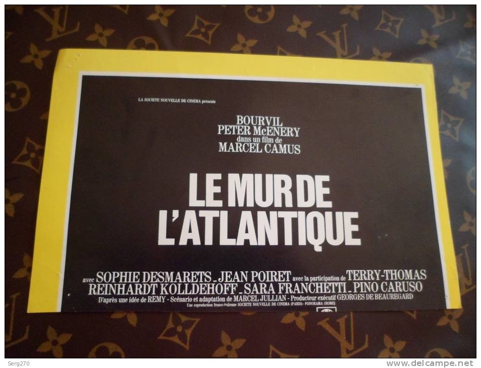 BOURVIL PETER MAC ENERY LE MUR DE L ATLANTIQUE EASTMANCOLOR  S N C - Publicité Cinématographique