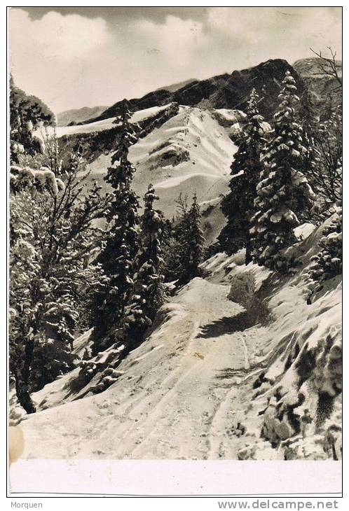 Postal MONETIER Les BAINS (Hautes Alpes) 1952. Vistas Montaña - Cartas & Documentos