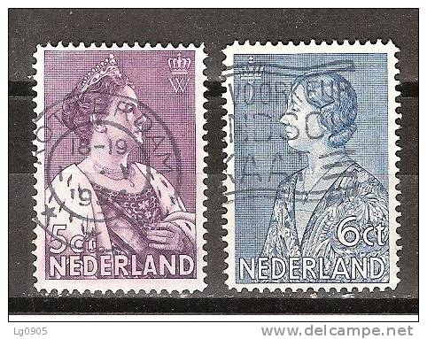 NVPH Nederland Netherlands Pays 265-266 Used ; Koningin Queen Reine Reina Wilhelmina Prinses Princess Princesse Juliana - Gebruikt