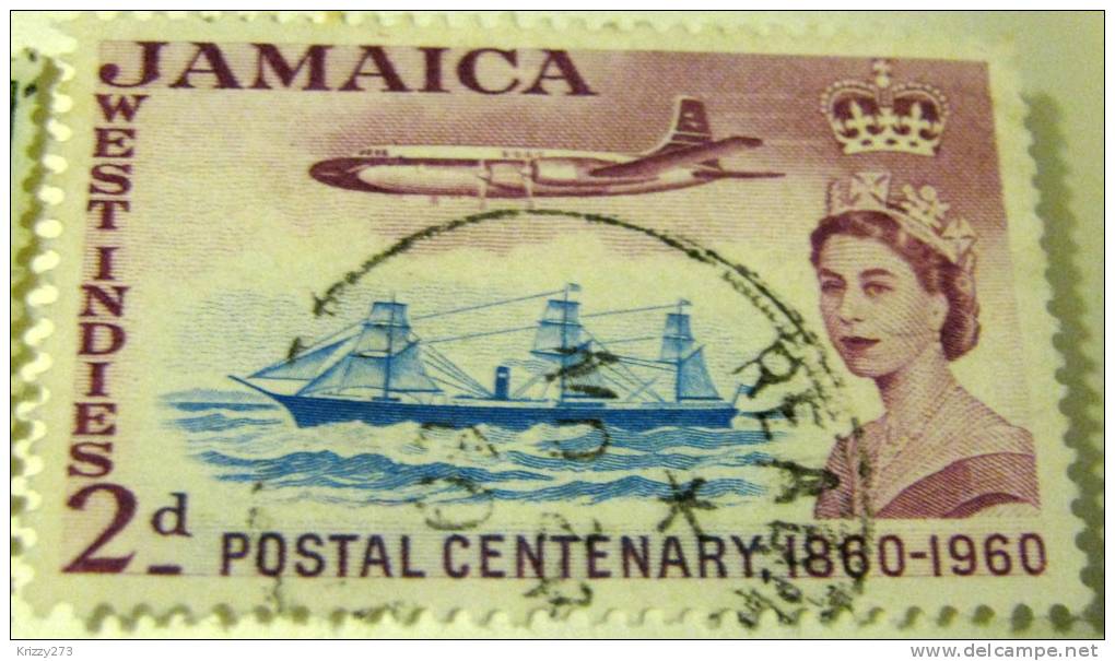 Jamaica 1960 Postal Centenary 2d - Used - Jamaica (...-1961)