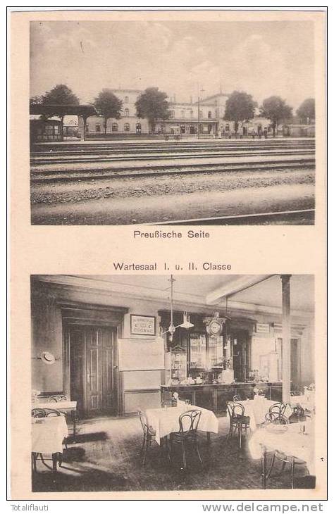 Hagenow Mecklenburg Bahnhof Preußische Seite Waartesaal I. Und II. Klasse Feldpost 26.1.1915 TOP-Erhaltung - Hagenow