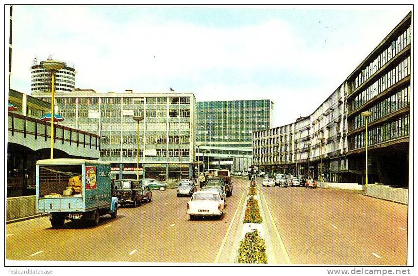 Smallbrook Ringway, Birmingham - & Old Cars - Birmingham