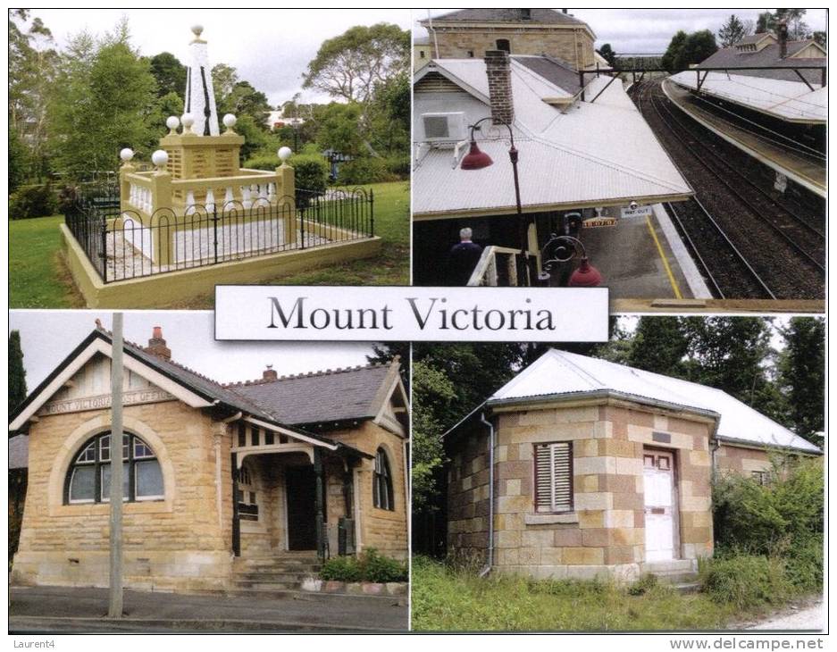 Australian Cities & Villages - Mount Victoria - Blue Mountains - War Memorial, Post Office, Railway Station, Toll Bar - Autres & Non Classés