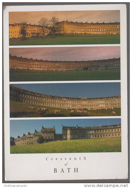 Used Picture Postcard, The Royal Crescent Of Bath, England, United Kingdom As Per Scan - Bath