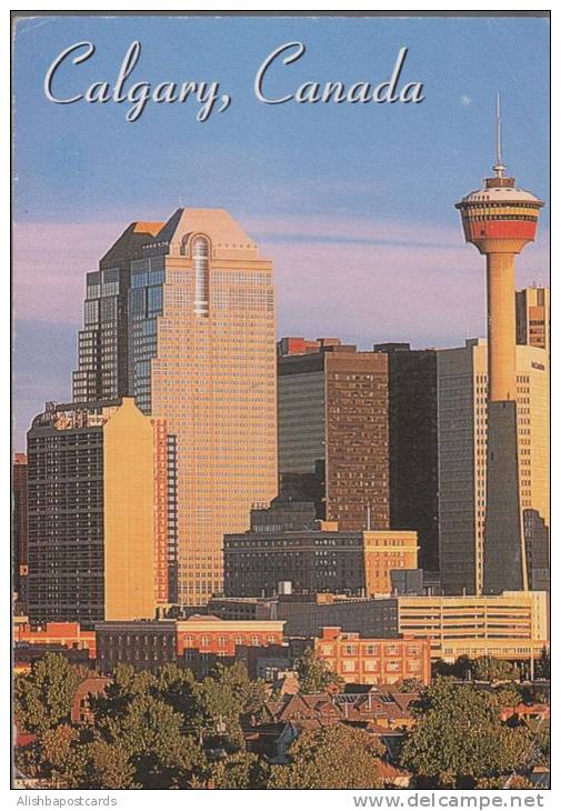 Used Picture Postcard, Twin Bankers Hall Building, Calgary Alberta Canada  As Per Scan - Calgary