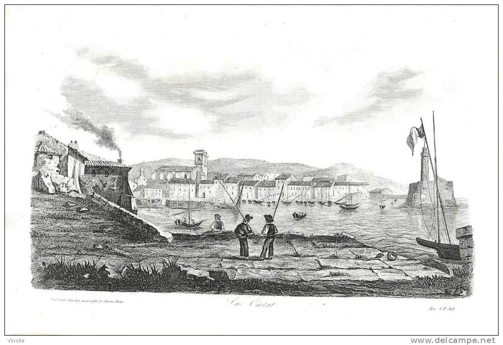 : Réf :GR-12-0114  : Affaire Du Cutter L'Ecureuil De Granville    : Gravure Au Format 19 Cm X 27.5 Cm - Granville