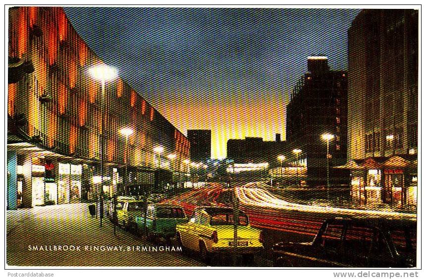 Smallbrook Ringway, Birmingham - & Old Cars - Birmingham