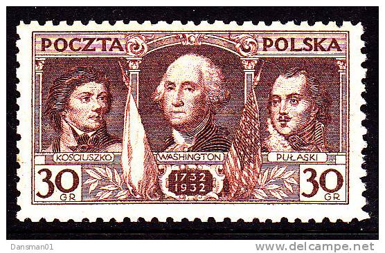 POLAND 1932 Presidents  Fi 250 Mint Hinged - Ungebraucht