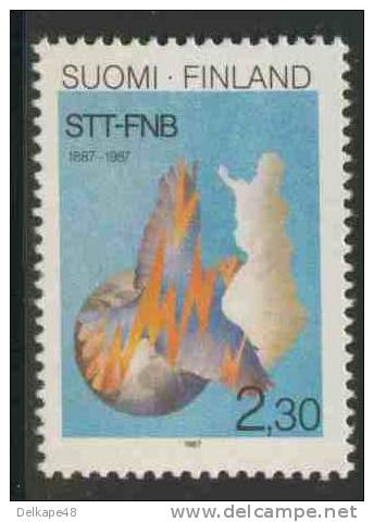 Finland Suomi 1987 Mi 1034 YT 998 ** Centenary Of Finnish News Agency /100 Jahre Finnische Nachrichten-agentur (STT/FNB) - Andere & Zonder Classificatie