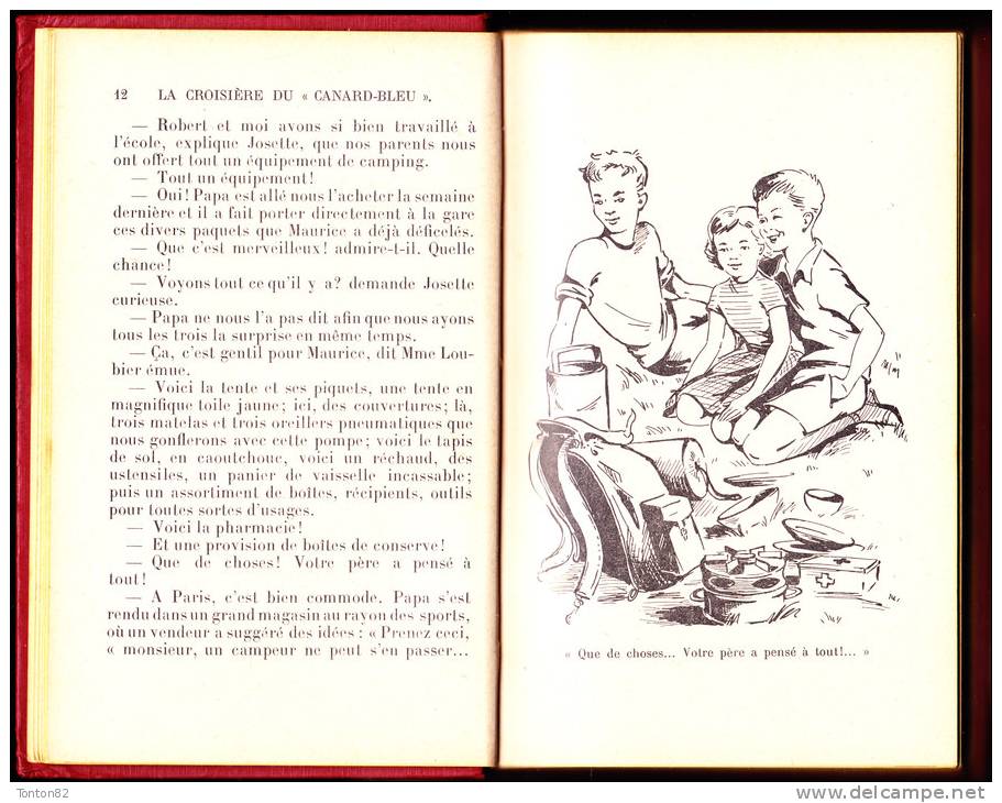 Jeanne Foulquier - La Croisière Du " Canard Bleu " - Librairie Hachette - ( 1952 ) . - Bibliotheque Rose