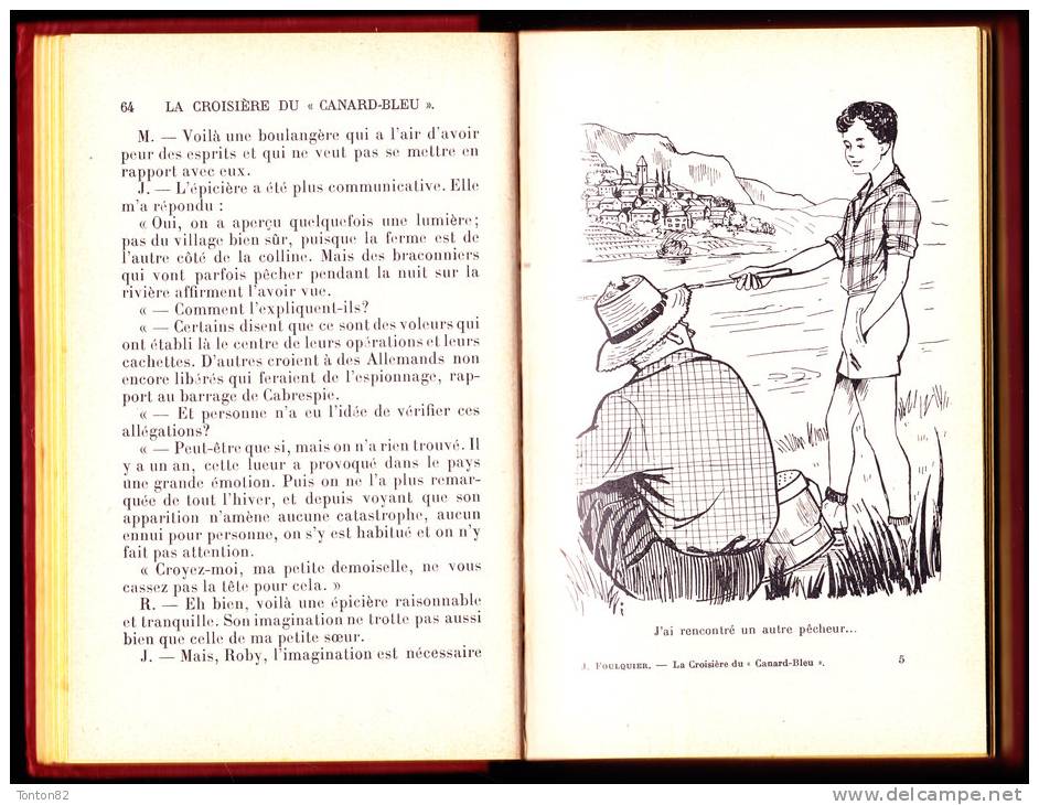 Jeanne Foulquier - La Croisière Du " Canard Bleu " - Librairie Hachette - ( 1952 ) . - Bibliotheque Rose