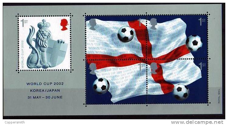 (137) Great Britain / GB / UK / Grande Bretagne  Sport / Football / Soccer / Fußball Sheet / Bf Bloc  ** / Mnh Mi BL 14 - Blocchi & Foglietti