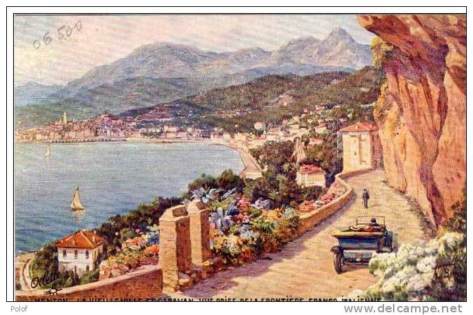 BERAUD N. - MENTON - La Vieille Ville Et Garavan - Frontière Franco Italienne   (3) - Beraud