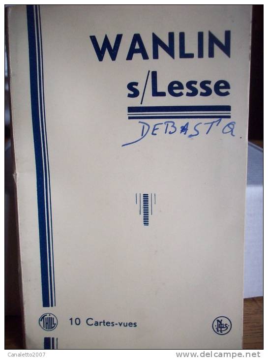 WANLIN SUR LESSE:TRES BEAU CARNET COMPLET DE 10 CP DE WANLIN SUR LESSE-EPICERIE-LIBRAIRIE,VVE MATHOT-WANLIN S/LESSE - Other & Unclassified