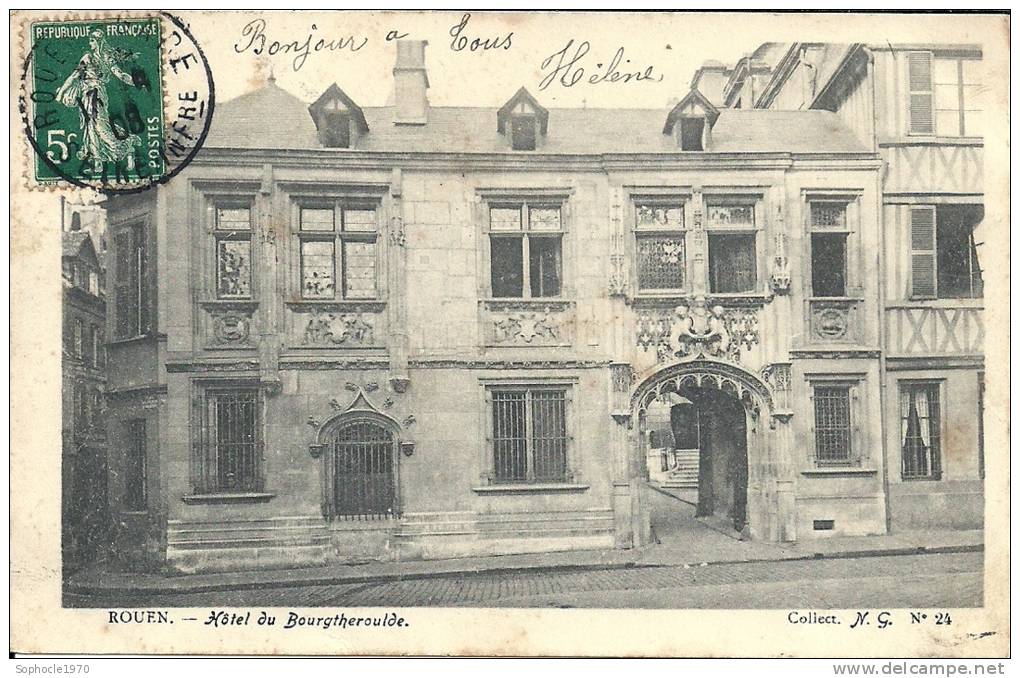 HAUTE NORMANDIE - 76 - SEINE MARITIME - ROUEN  - Hôtel Du Bourgtheroulde - Rouen