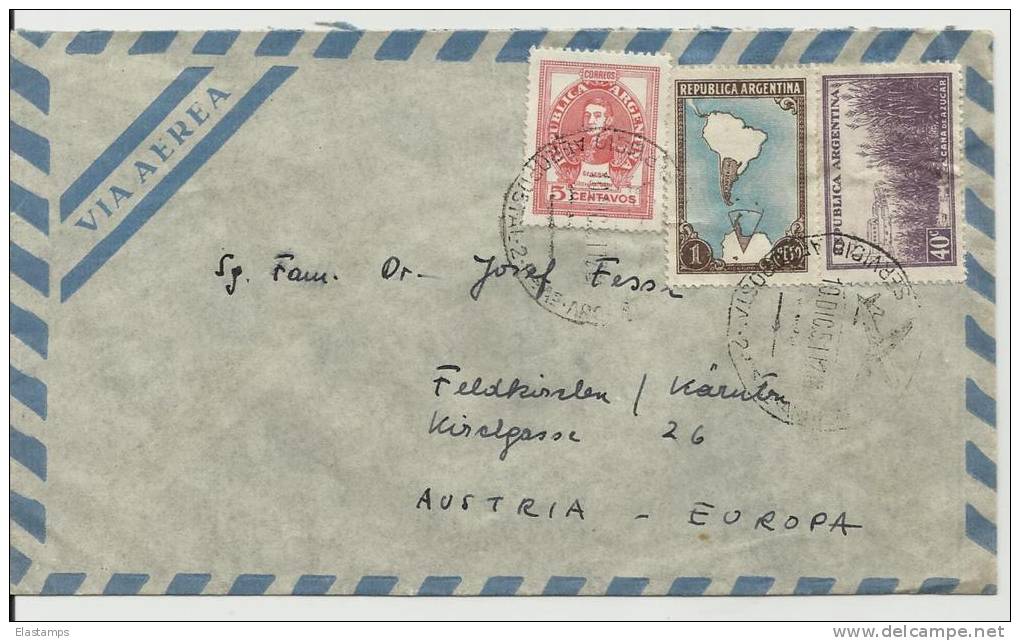 =Argentina  1951  Brief  Nach Austria - Briefe U. Dokumente