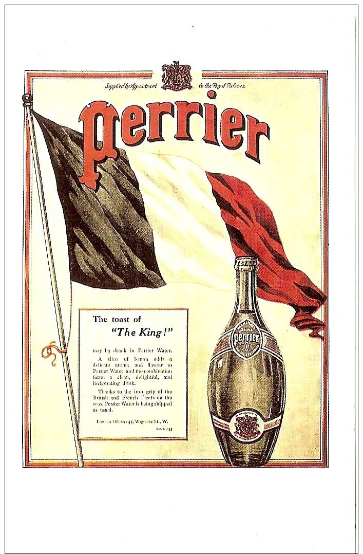 Nostalgia Series Postcard-Perrier Advertisement  1915 - Publicité