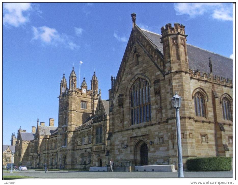 Sydney University Main Quafrangle From University Place With The Great Hall - Sydney