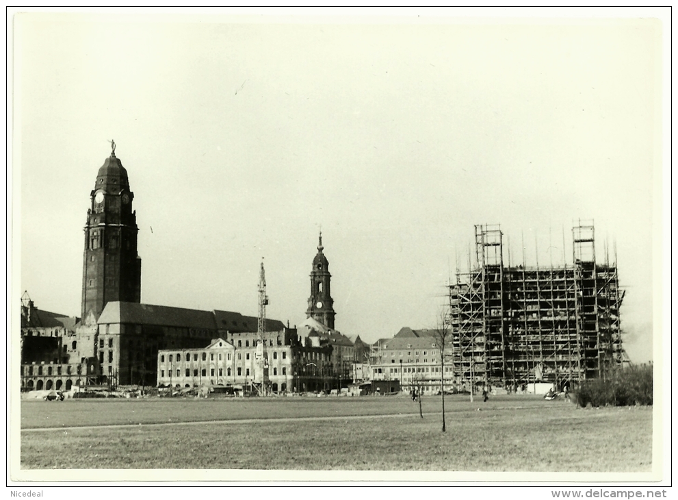 Photo 12x17 Dresden Sachsen 1959 DDR Rathaus Kreuzkirche Ernst Thälmann Wilsdruffer Strasse Hans F Kammeyer Foto Bild - Orte