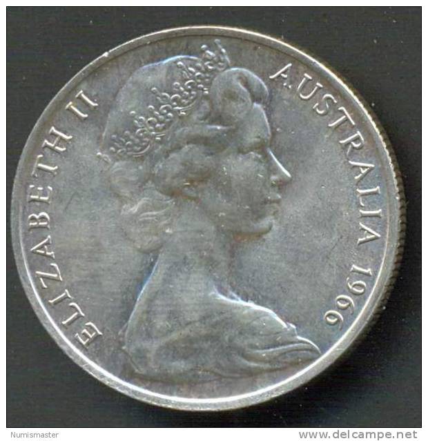 AUSTRALIA , 50 CENTS 1966 , SILVER AUNC - 50 Cents
