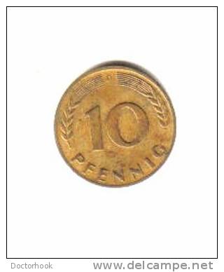 GERMANY    10  PFENNIG  1950 D  (KM # 108) - 10 Pfennig