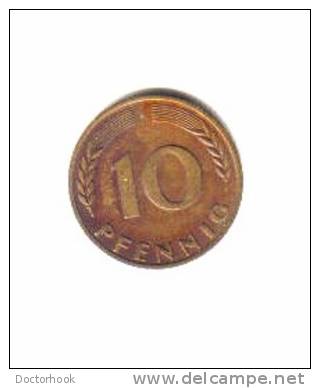 GERMANY    10  PFENNIG  1950 F  (KM # 108) - 10 Pfennig