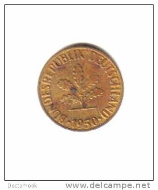 GERMANY    10  PFENNIG  1950 F  (KM # 108) - 10 Pfennig