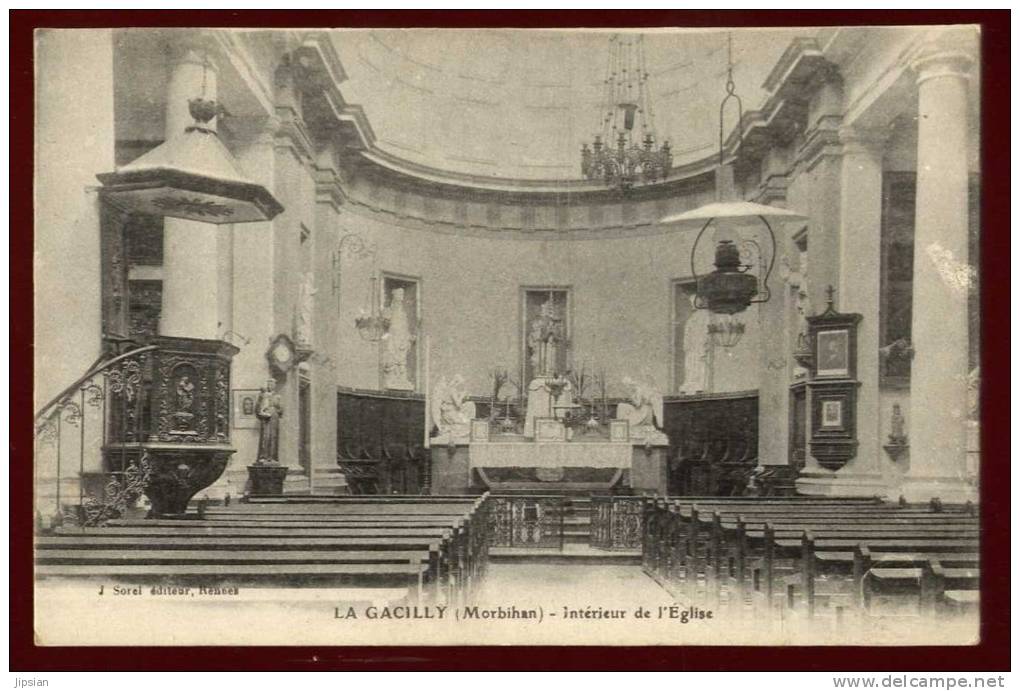 Cpa Du 56 La Gacilly  Intérieur De L' église    PONT1 - La Gacilly