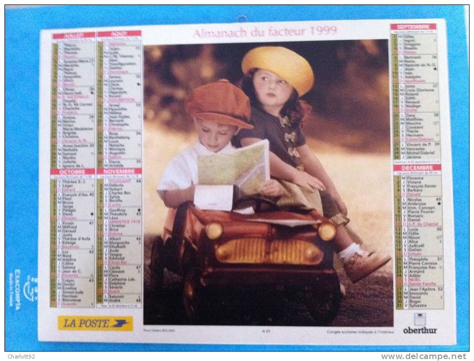 Calendrier Grand Format COUPLE D'ENFANTS - Big : 1991-00