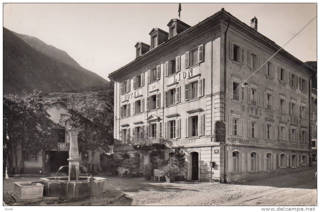 HOSPENTAL  - SUISSE SCHWEIZ SVIZZERA- HOTEL LOWEN BELLA FOTO D´EPOCA ORIGINALE 100% - Hospental