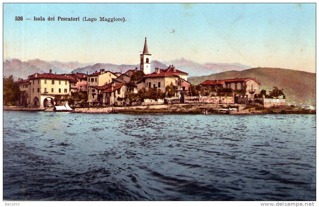 Cartolina D'epoca  " Isola Dei Pescatori (lago Maggiore) - Verbania