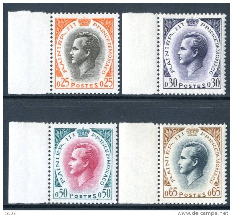 MONACO 1960** - PRINCIPE RANIERI III - 4 Val. MNH Come Da Scansione - Other & Unclassified