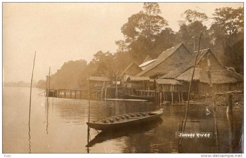 JOHORE RIVER CARTE PHOTO - Malaysia