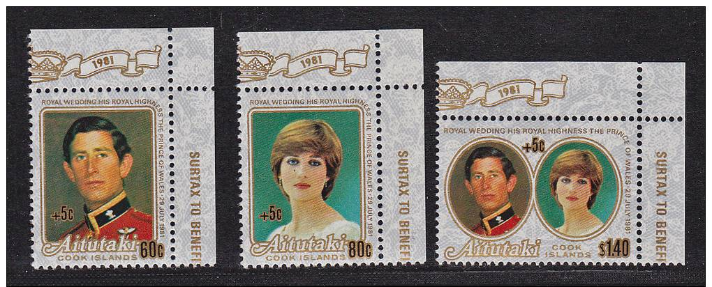 Aitutaki - Series Charles And Diana Marriage - MNH (9718) - Aitutaki