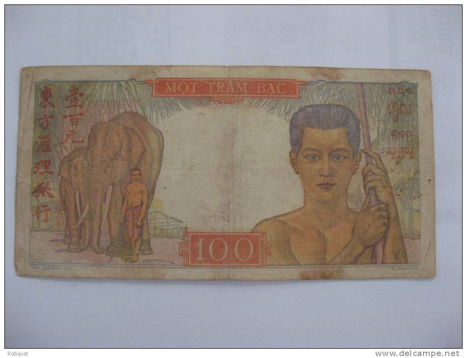 Billet De 100 Piastres. BANQUE DE L'INDOCHINE. - Indochina