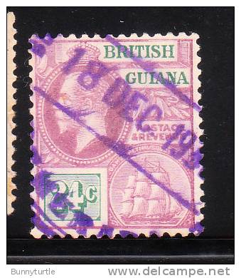 British Guiana 1921-27 George V 24c Used - Brits-Guiana (...-1966)