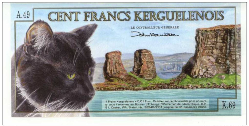 KERGELEN : 100 Frcs 2010 (unc) - Autres - Océanie