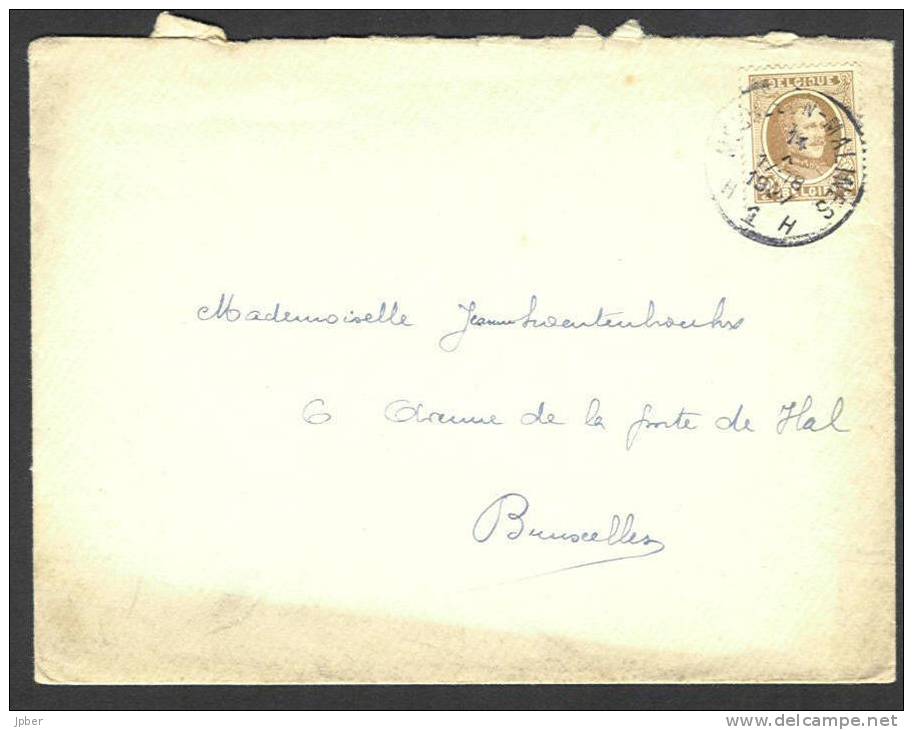 (J484) Belgique - Houyoux N°203 Sur Lettre De Malines à Bruxelles Du 14/10/1927 - 1922-1927 Houyoux