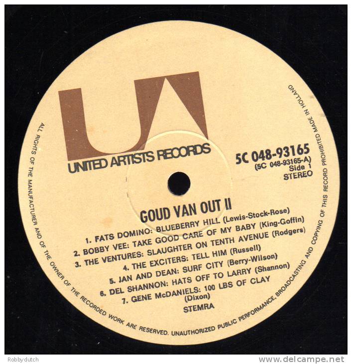 * LP *  GOUD VAN OUT 2 - VENTURES / EASYBEATS / DEL SHANNON / CANNED HEAT A.o. (Holland 1970) - Compilaties