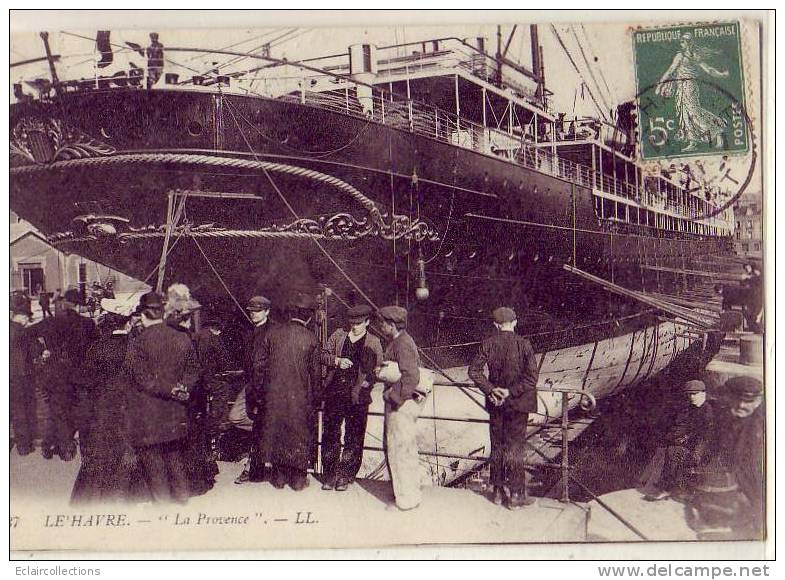 Le Havre     Paquebot:   Le Provence - Porto