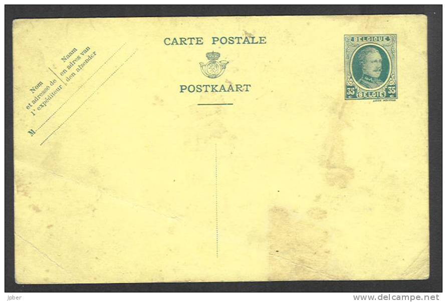 (J493) Belgique - Carte Postale Avec N° 201 N'ayant Pas Circulé - Tarjetas 1909-1934