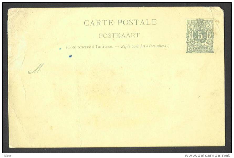 (J499) Belgique - Carte Postale Avec 5 Centimes "Lion Couché"  N'ayant Pas Voyagé - Postcards 1871-1909