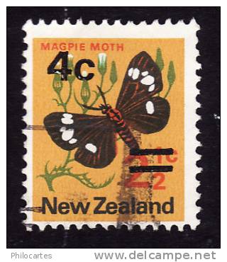 Nouvelle Zelande  1971 -  YT   539  -  Red Amiral Butterfly  -  Oblitéré - Used Stamps