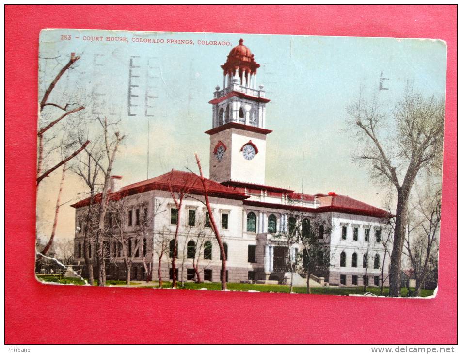 Colorado > Colorado Springs   Court House 1915  Cancel ===  = Ref 664 - Colorado Springs