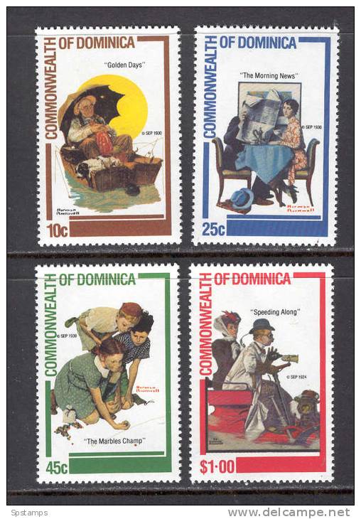 Dominica 1982 Paintings - Norman Rockwell MNH (D1038) - Dominica (1978-...)